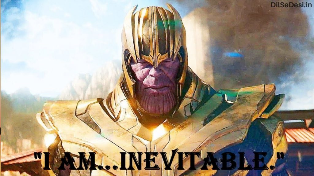 Marvel's Avenger Best Thanos Quotes, Dialogue, Status & Images in Hindi (10)