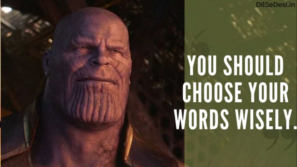 Marvel's Avenger Best Thanos Quotes, Dialogue, Status & Images in Hindi (3)