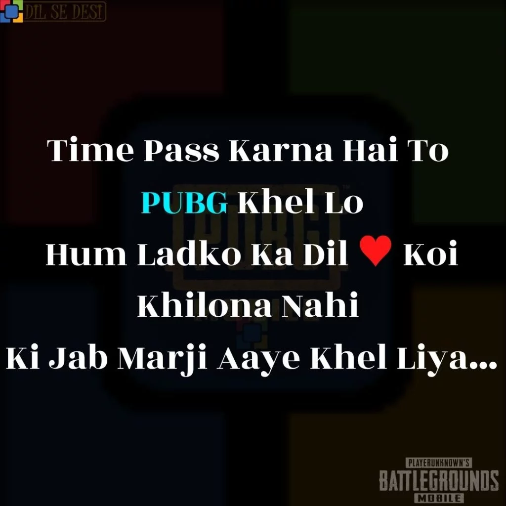 Best PUBG Status, Shayari, Quotes Images in Hindi (23)