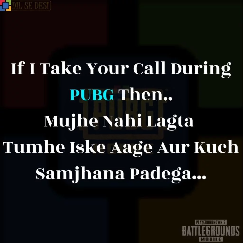 Best PUBG Status, Shayari, Quotes Images in Hindi (24)