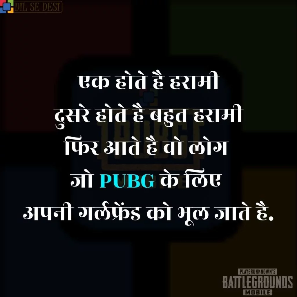 Best PUBG Status, Shayari, Quotes Images in Hindi (29)