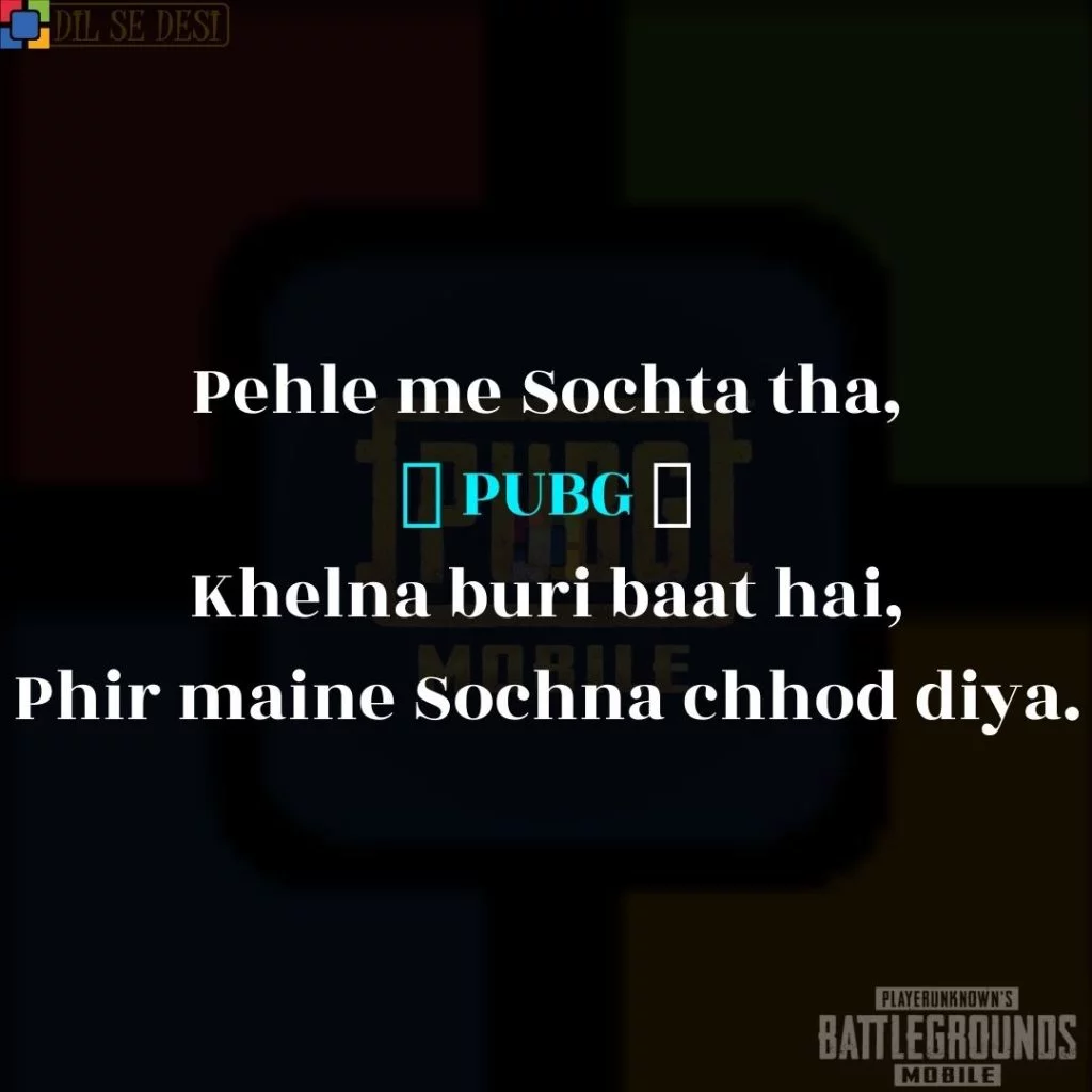 Best PUBG Status, Shayari, Quotes Images in Hindi (8)