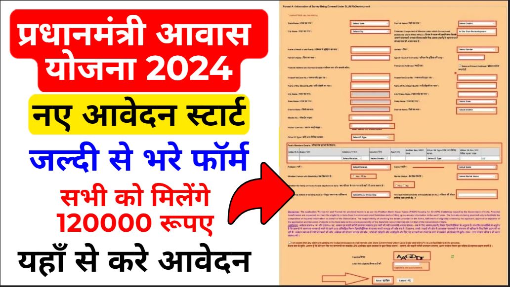 PM Awas Yojana Online Form 2024